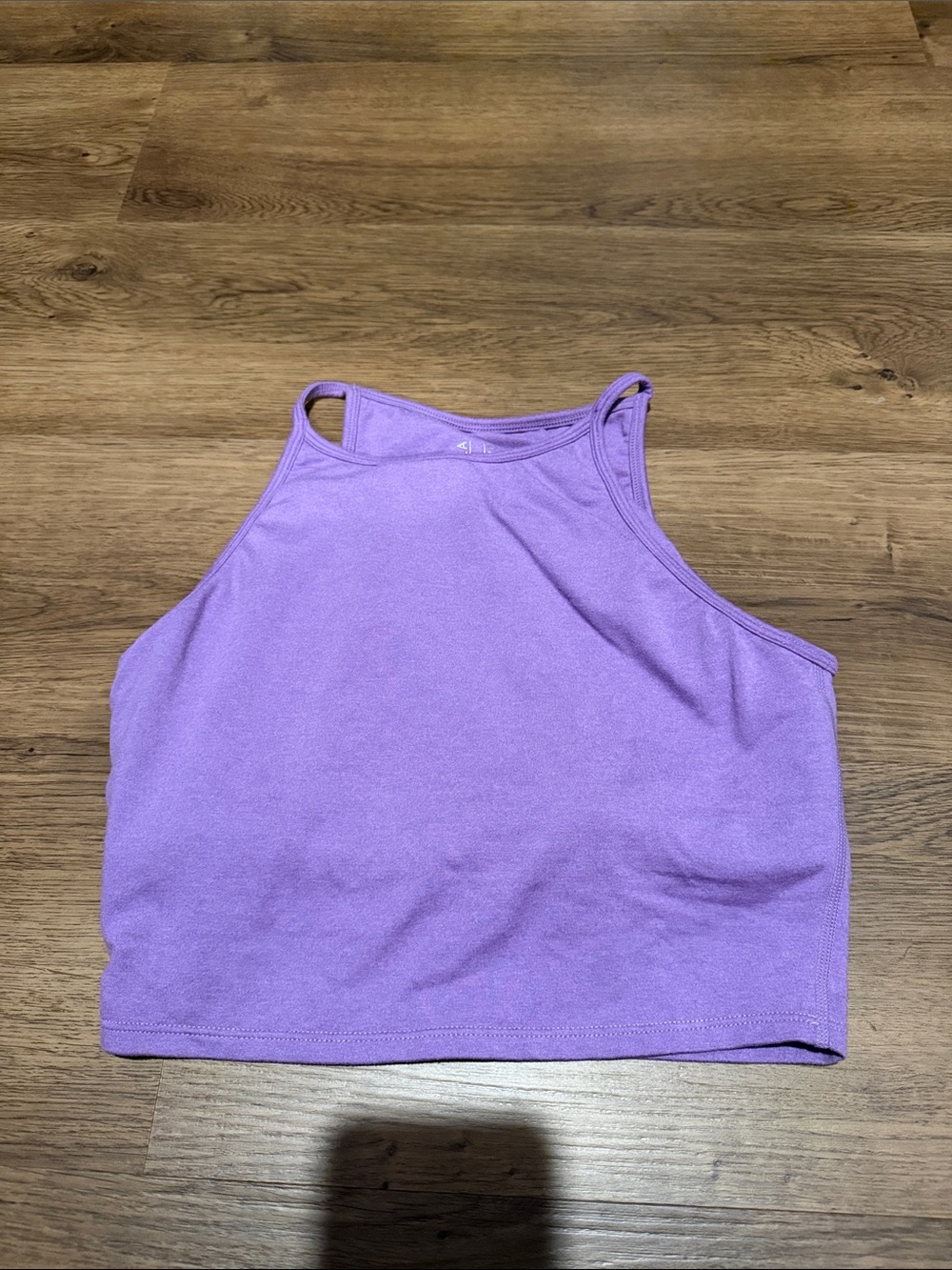 P'tula Lavender High-Neck Crop Top